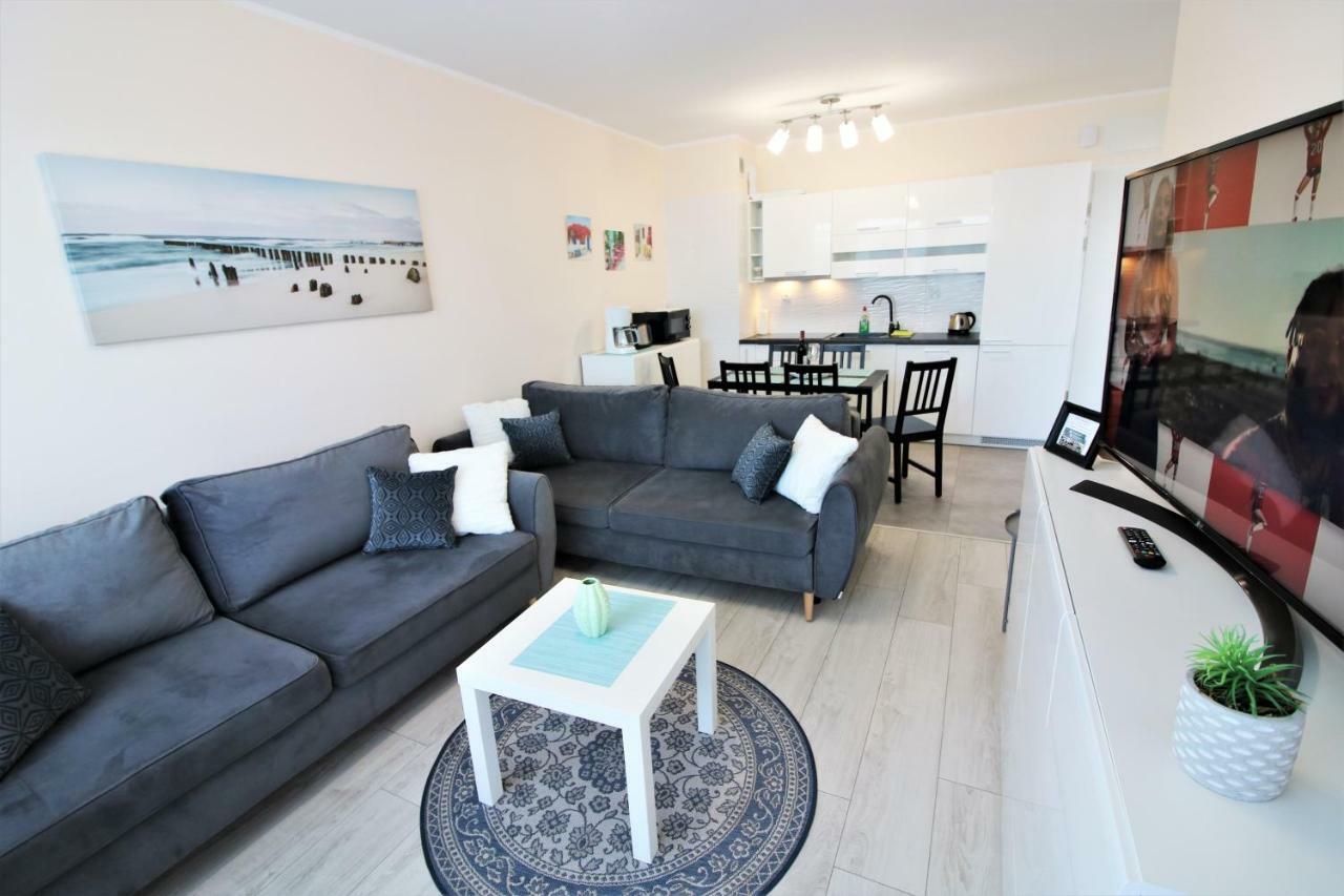 Apartament Superior Pastelowy Przy Plazy Kołobrzeg Exteriör bild