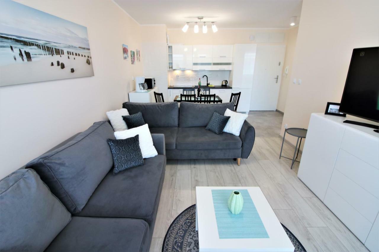 Apartament Superior Pastelowy Przy Plazy Kołobrzeg Exteriör bild